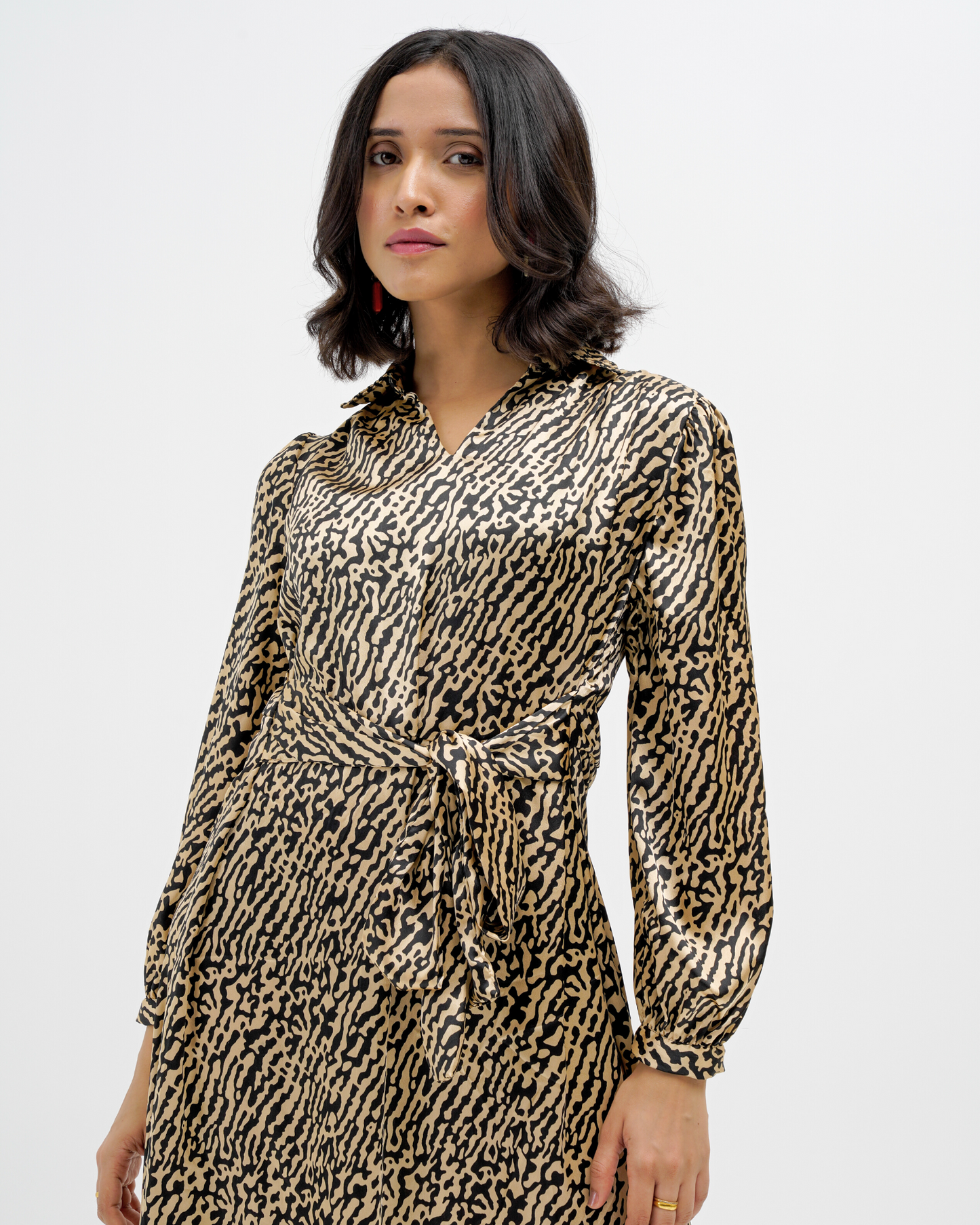 The Ivory Belted Dress